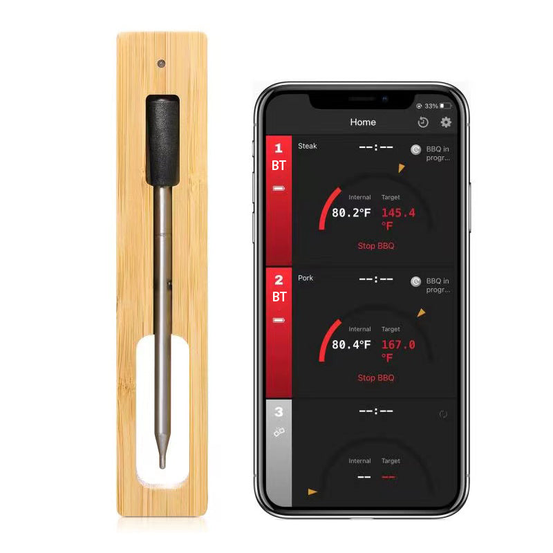 CXL001 Wireless Food Thermometer Smart APP Bluetooth Meat Thermometer for Cooking BBQ Grill (1 Probe) (FDA Certified) CXL001 Wireless Food Thermometer Smart APP Bluetooth Meat Thermometer for Cooking BBQ Grill (1 Probe) (FDA Certified)